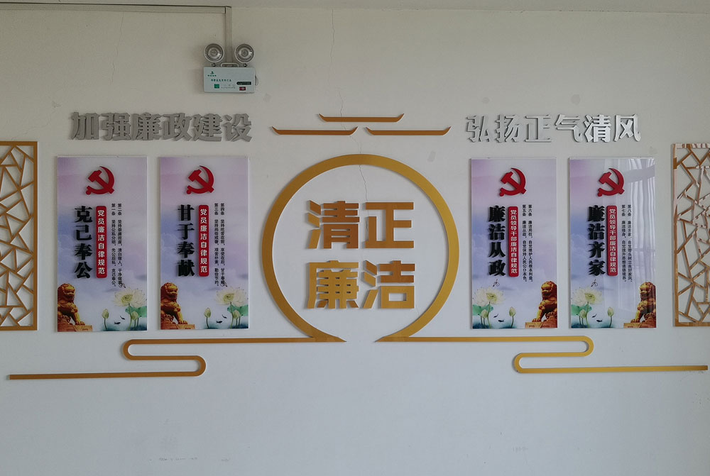 莱芜某政府单位党建走廊建设