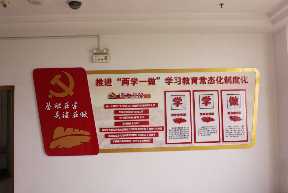 莱芜某政府单位党建走廊建设