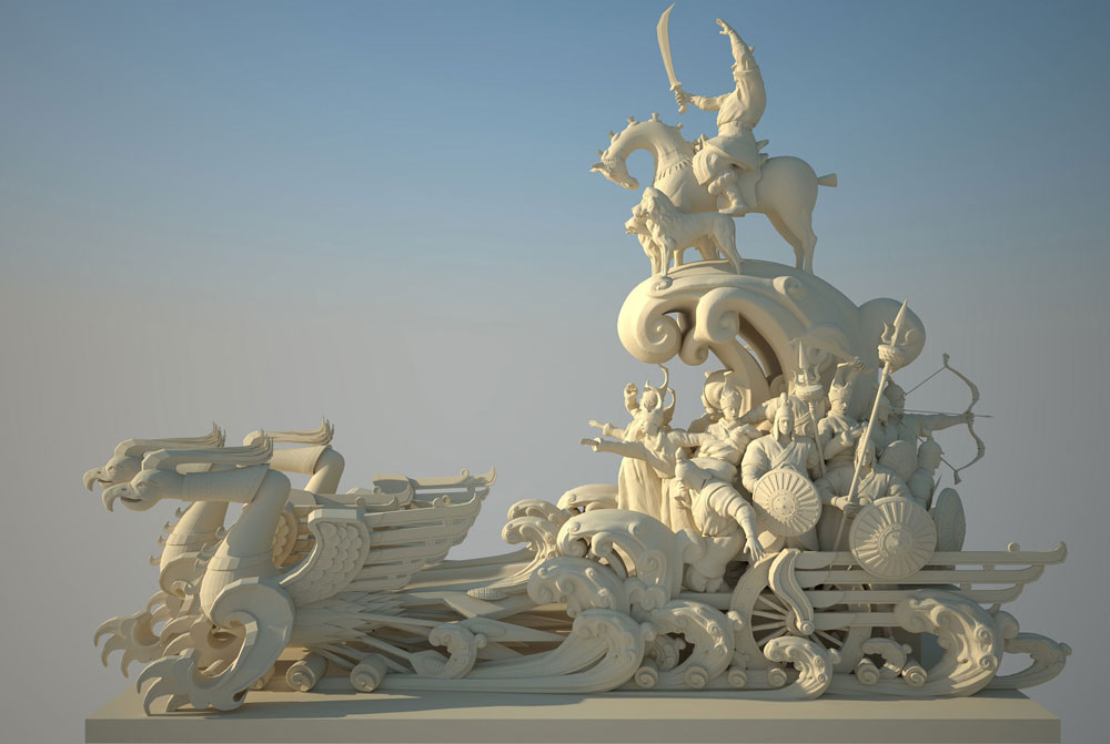 公园历史人文雕塑