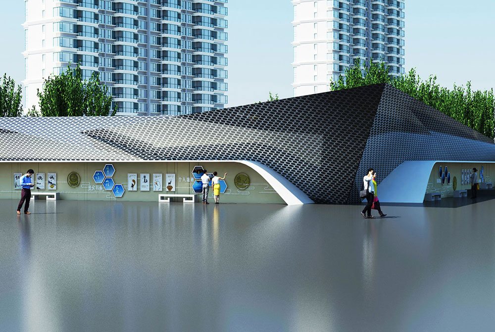 社区广场精神堡垒设计案例