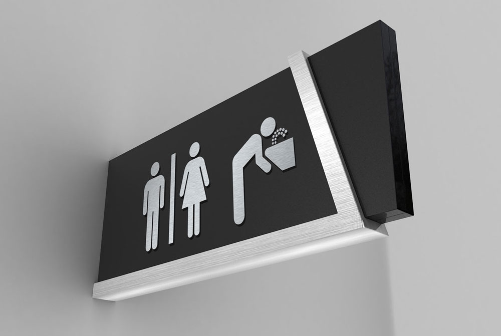 洗手间导视牌